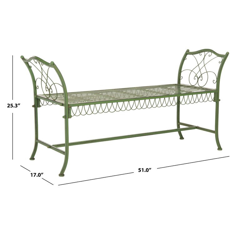 Cavin Metal Outdoor Bench