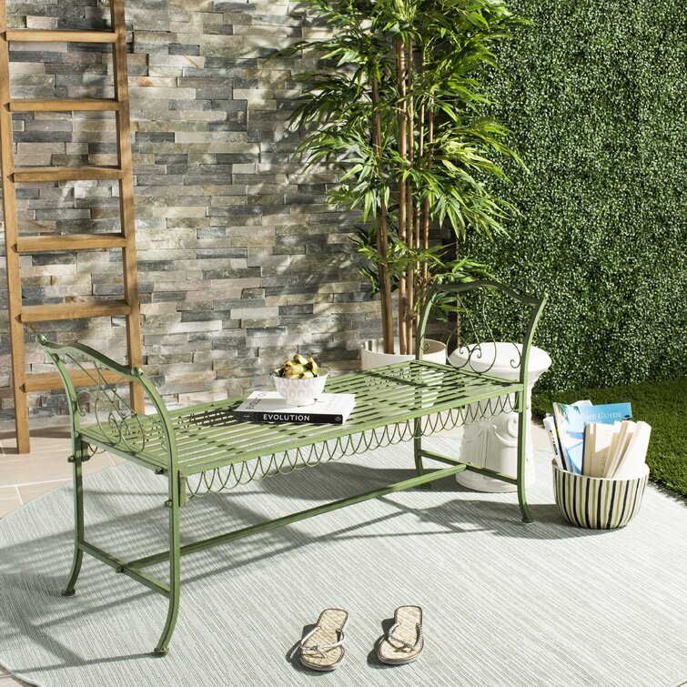 Cavin Metal Outdoor Bench